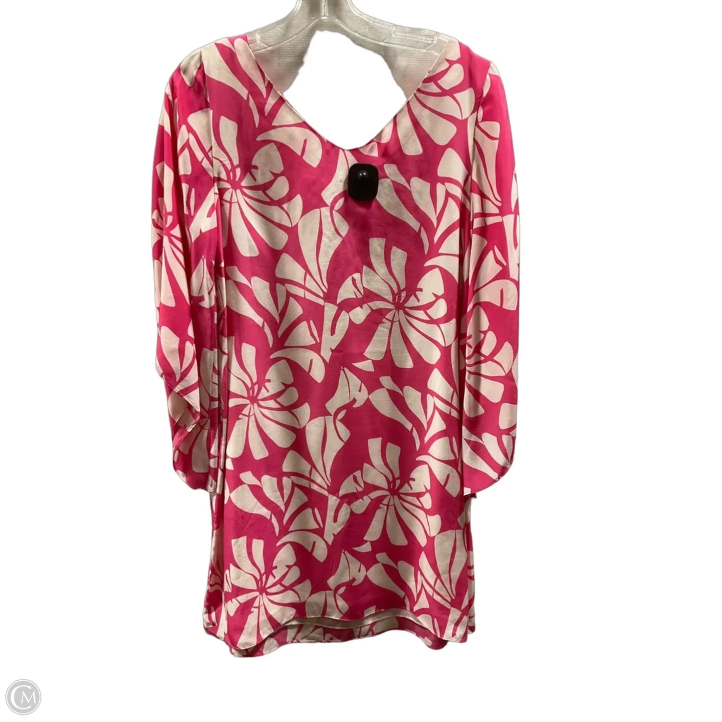Dress Casual Midi By Lilly Pulitzer In Pink & White, Size: 6