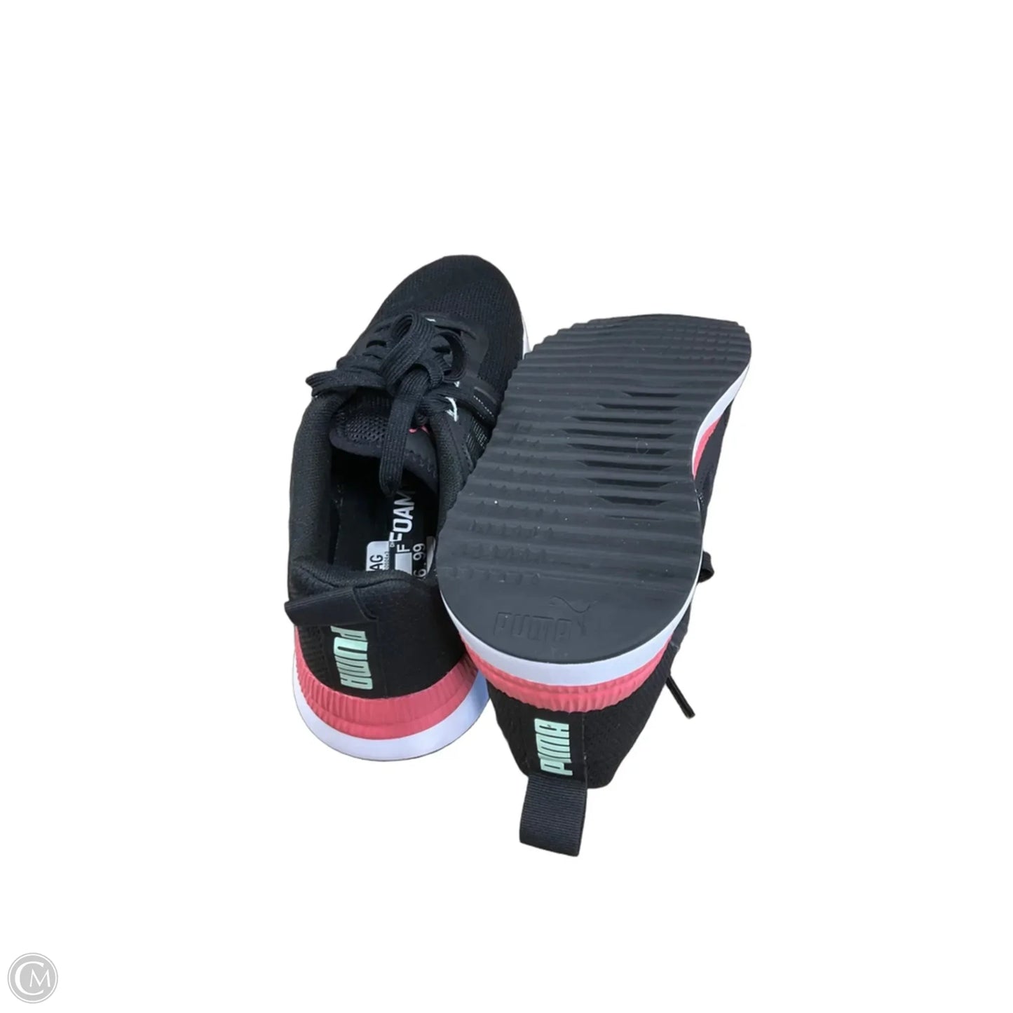Shoes Athletic By Puma In Black & Pink, Size: 8.5