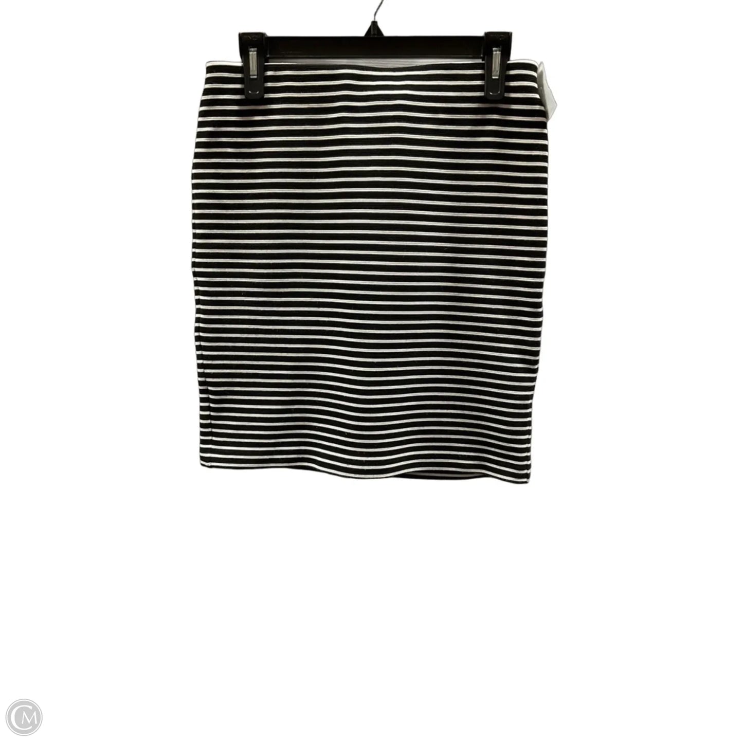 Skirt Midi By Loft In Striped Pattern, Size: M