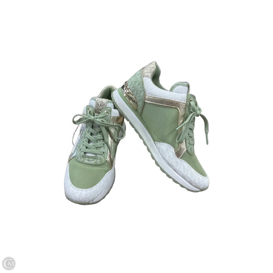 Shoes Athletic By Michael By Michael Kors In Green & White, Size: 8