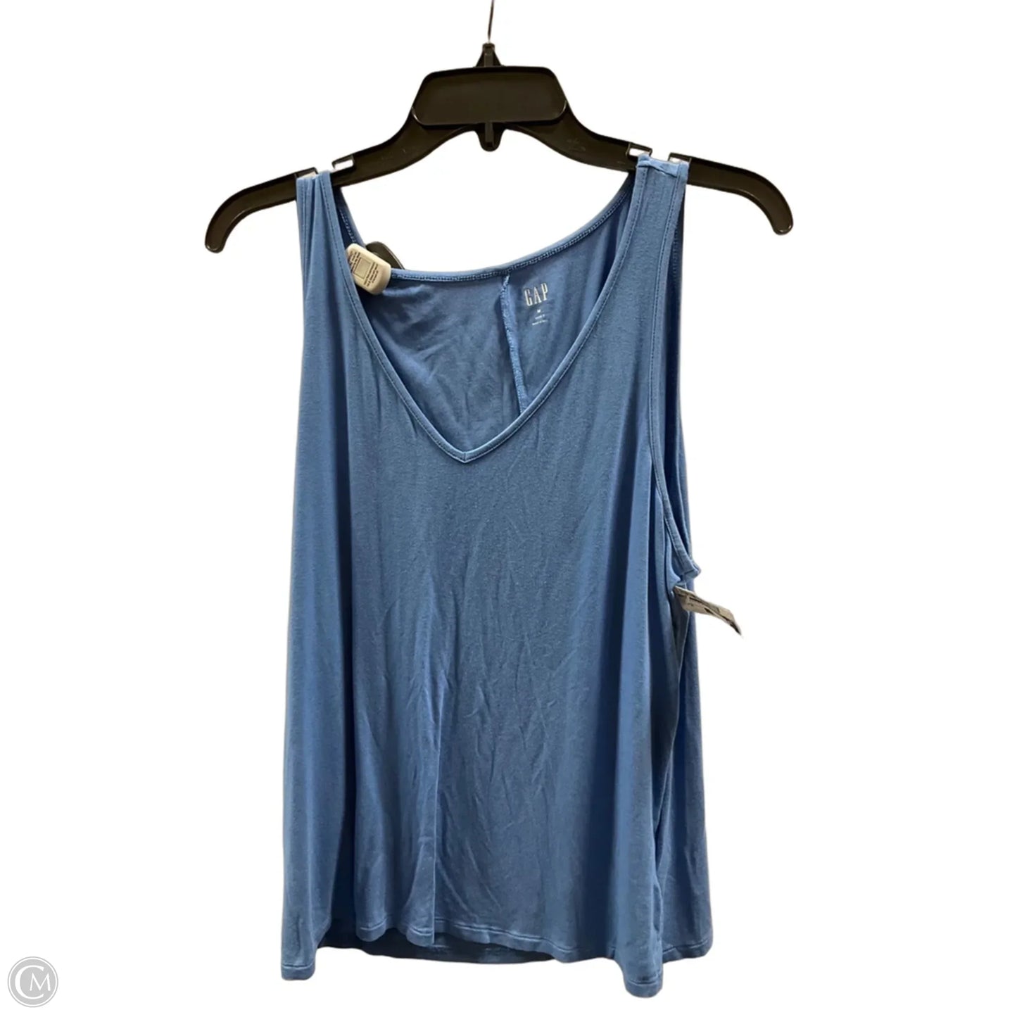Top Sleeveless Basic By Gap In Blue, Size: M