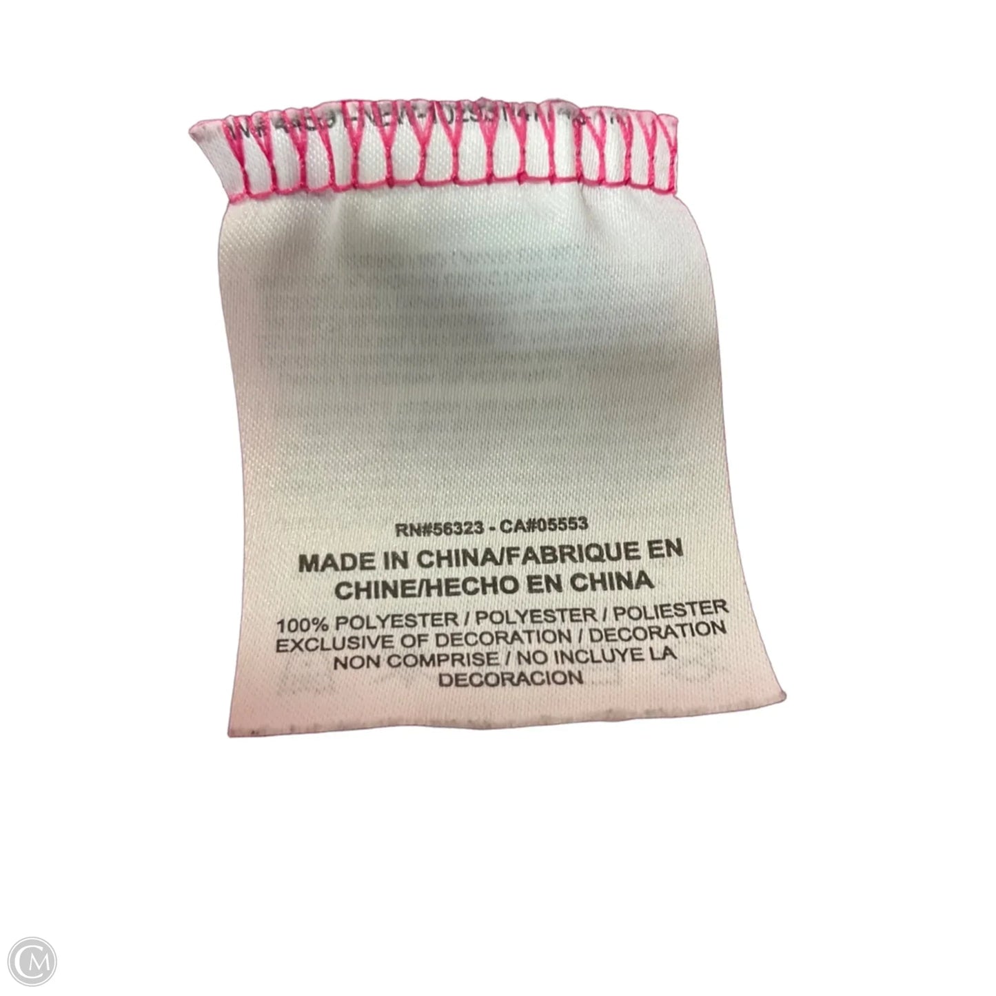 Athletic Tank Top By Nike In Pink & White, Size: S