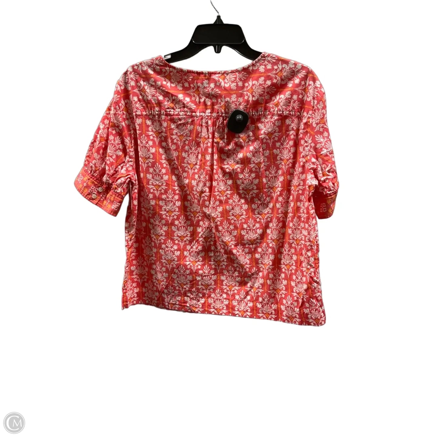 Top Short Sleeve By Talbots In Pink & Yellow, Size: S