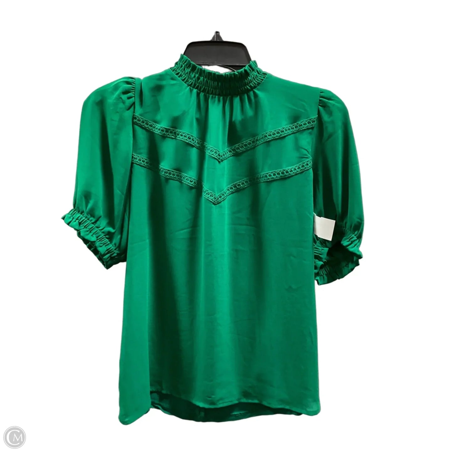 Top Short Sleeve By Loft In Green, Size: S