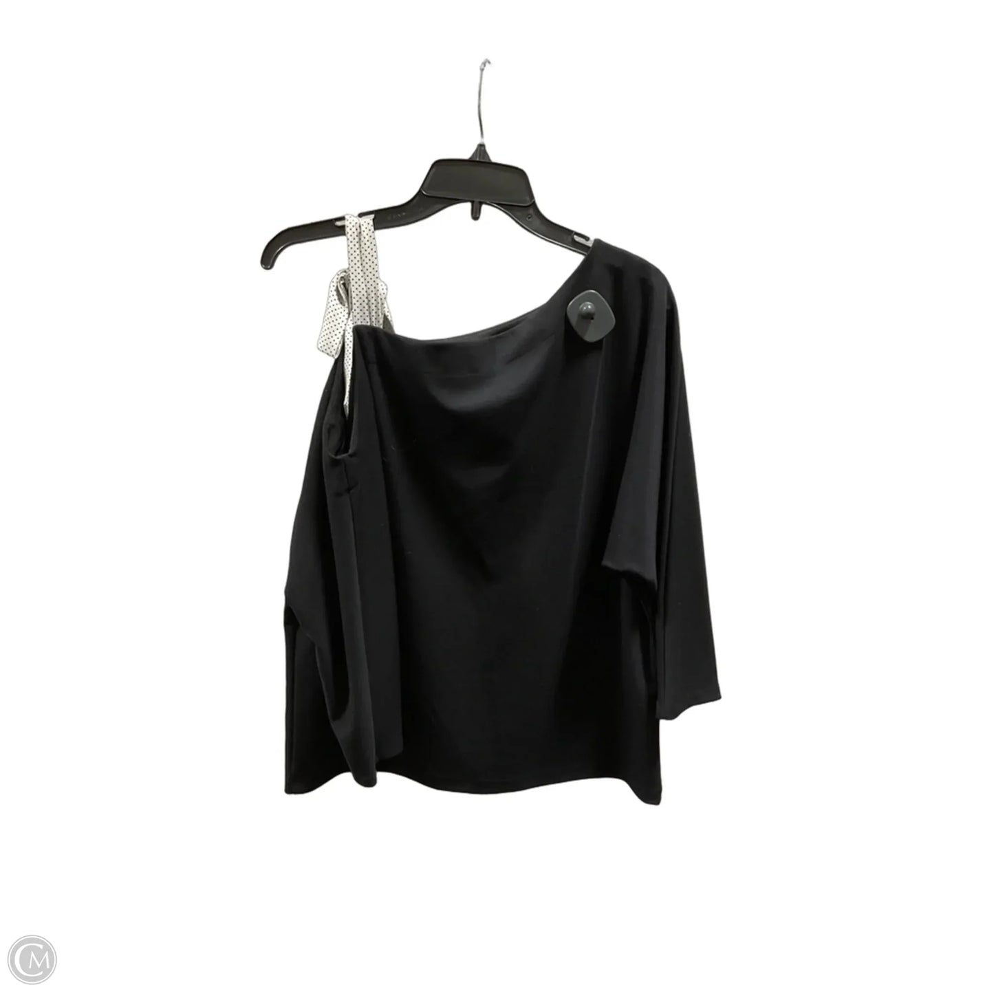 Top Short Sleeve By White House Black Market In Black, Size: M