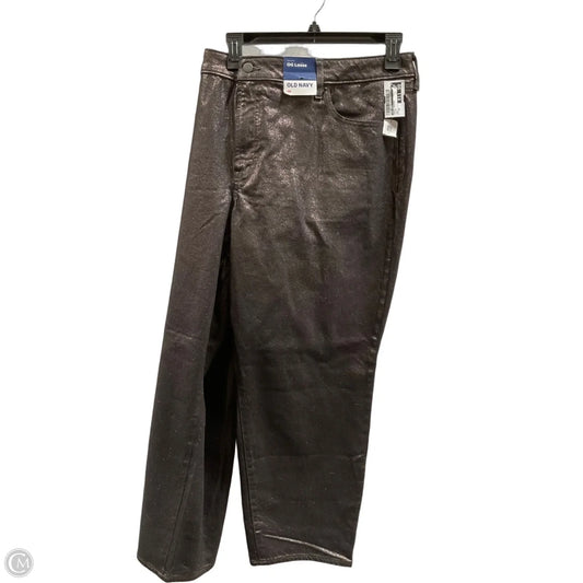 Pants Cropped By Old Navy In Silver, Size: 20