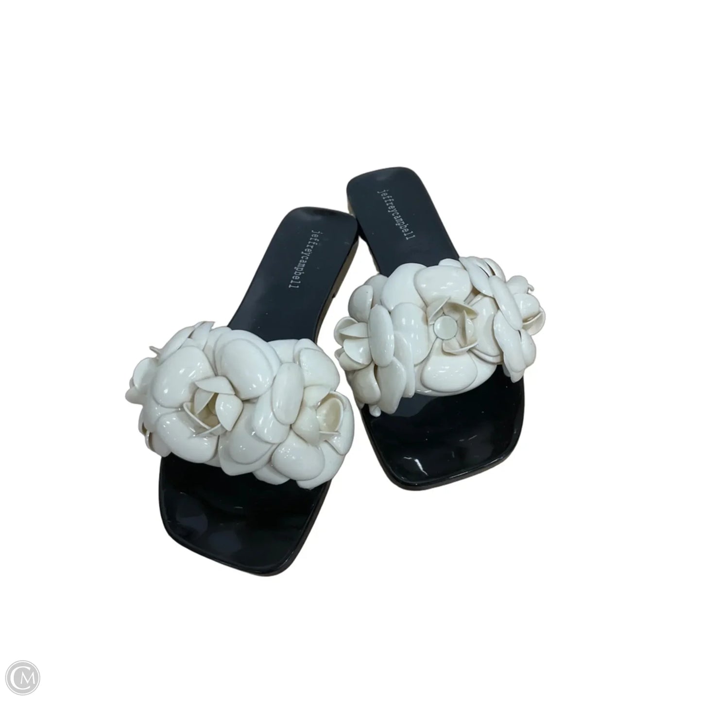 Shoes Flats By Jeffrey Campbell In Black & White, Size: 7