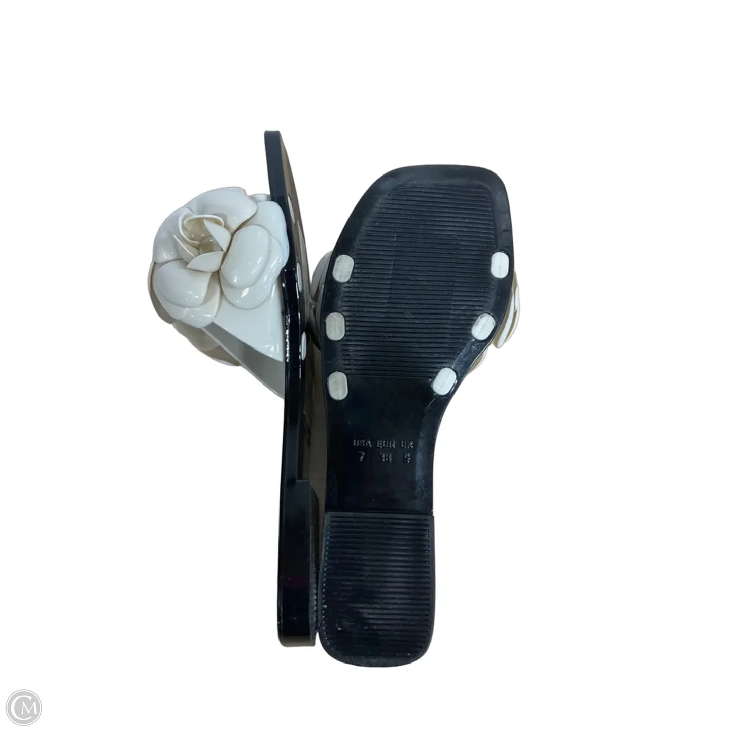 Shoes Flats By Jeffrey Campbell In Black & White, Size: 7