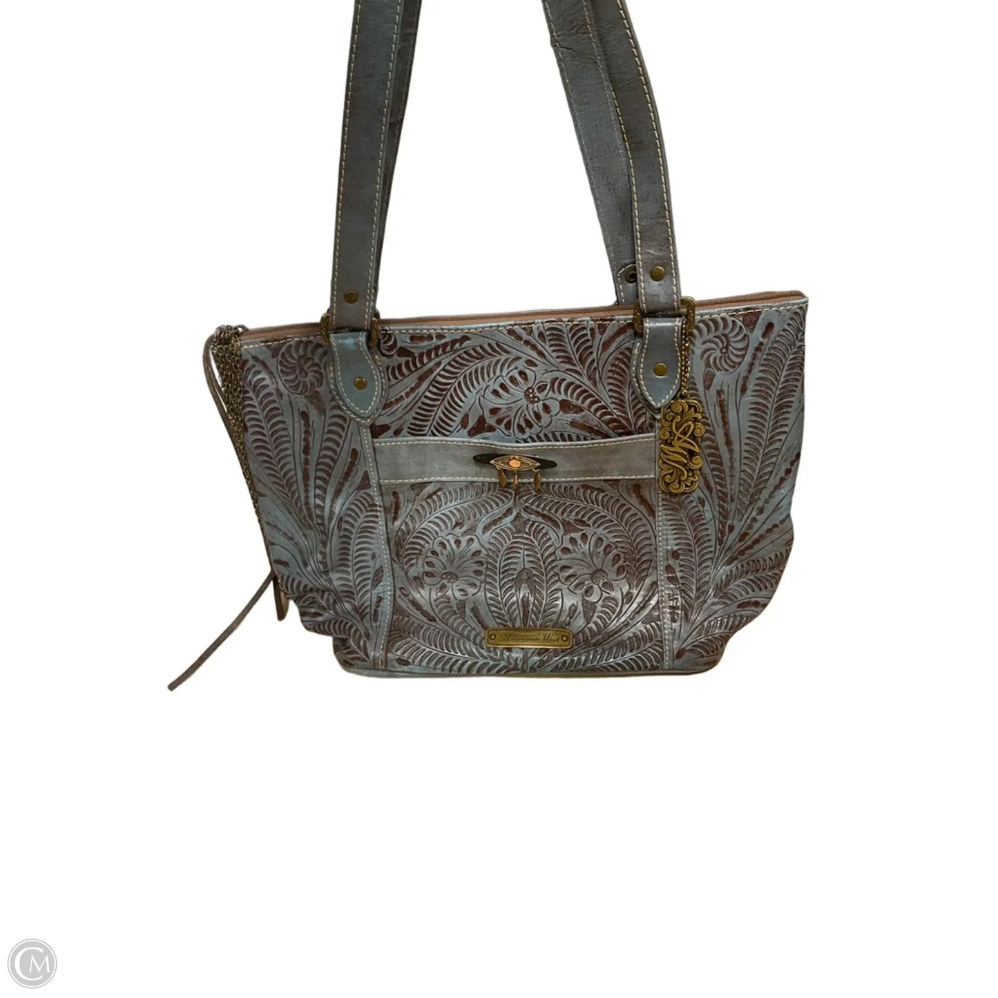 Handbag Leather By Cmc, Size: Large