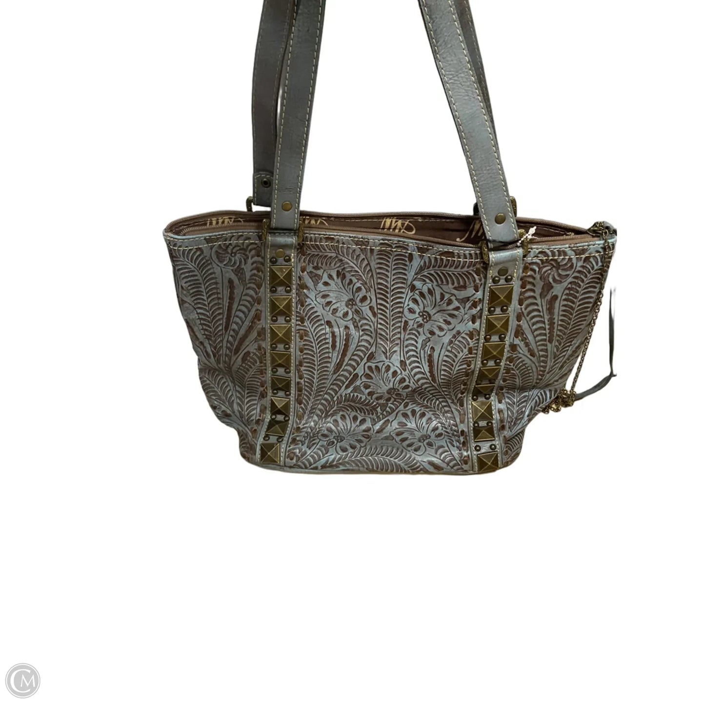 Handbag Leather By Cmc, Size: Large