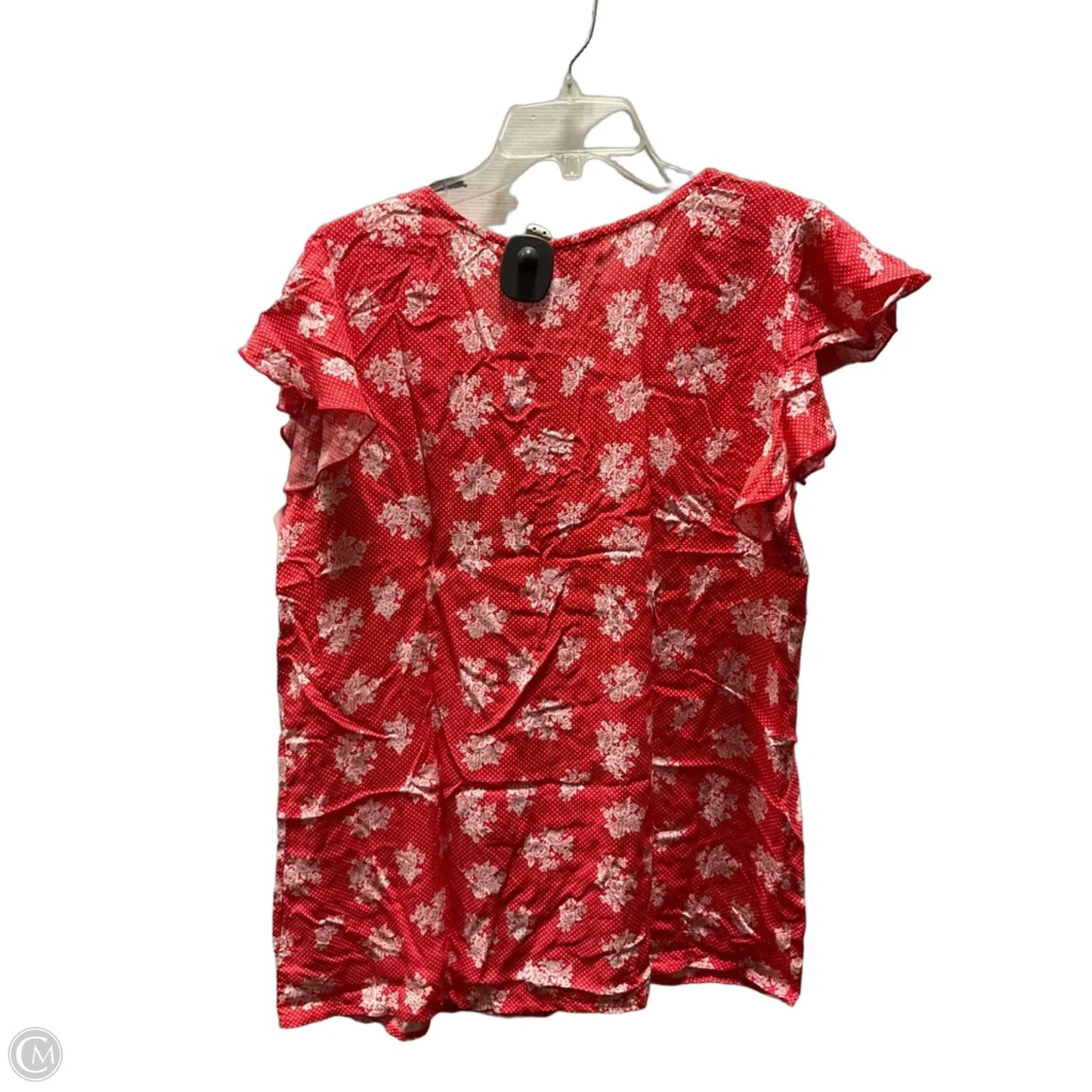 Top Short Sleeve By Suzanne Betro In Red, Size: Xl
