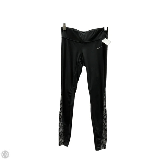 Athletic Leggings By Nike In Black, Size: M