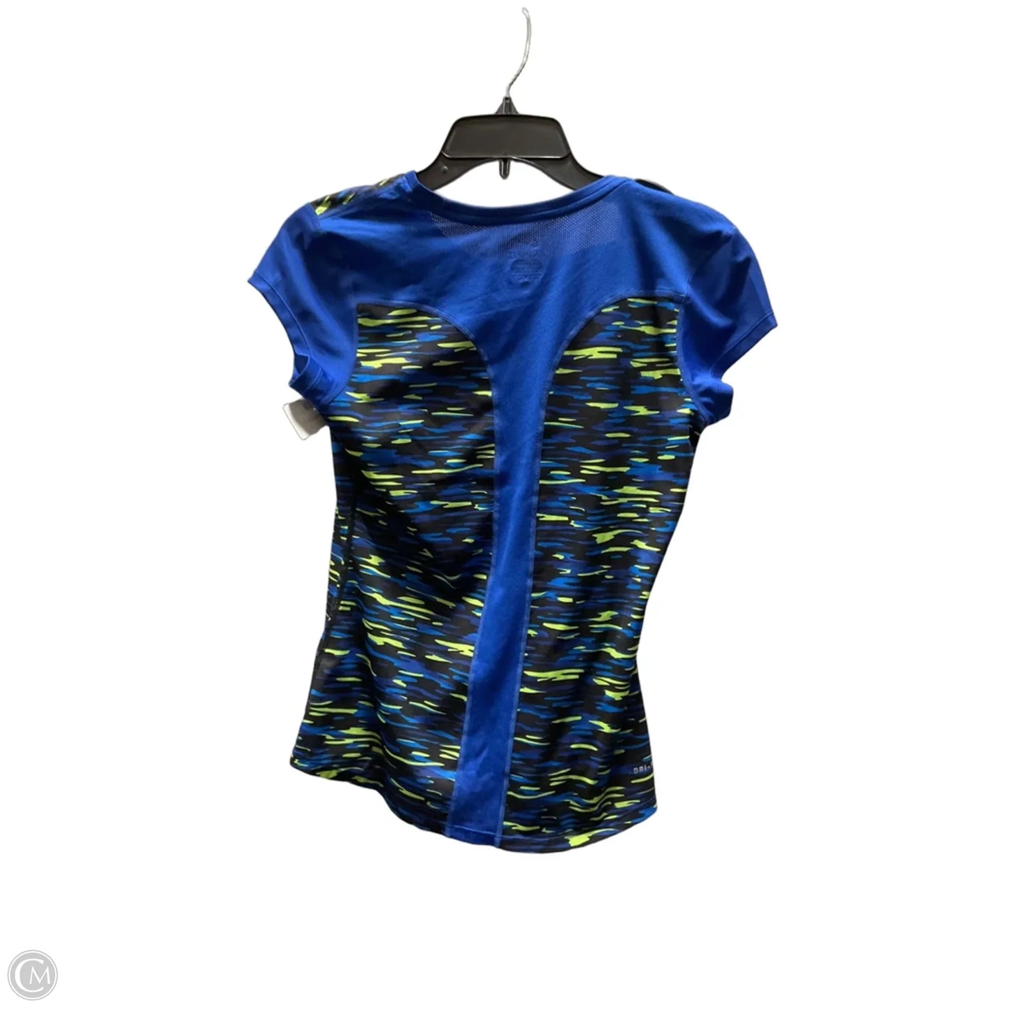 Athletic Top Short Sleeve By Nike In Blue, Size: S