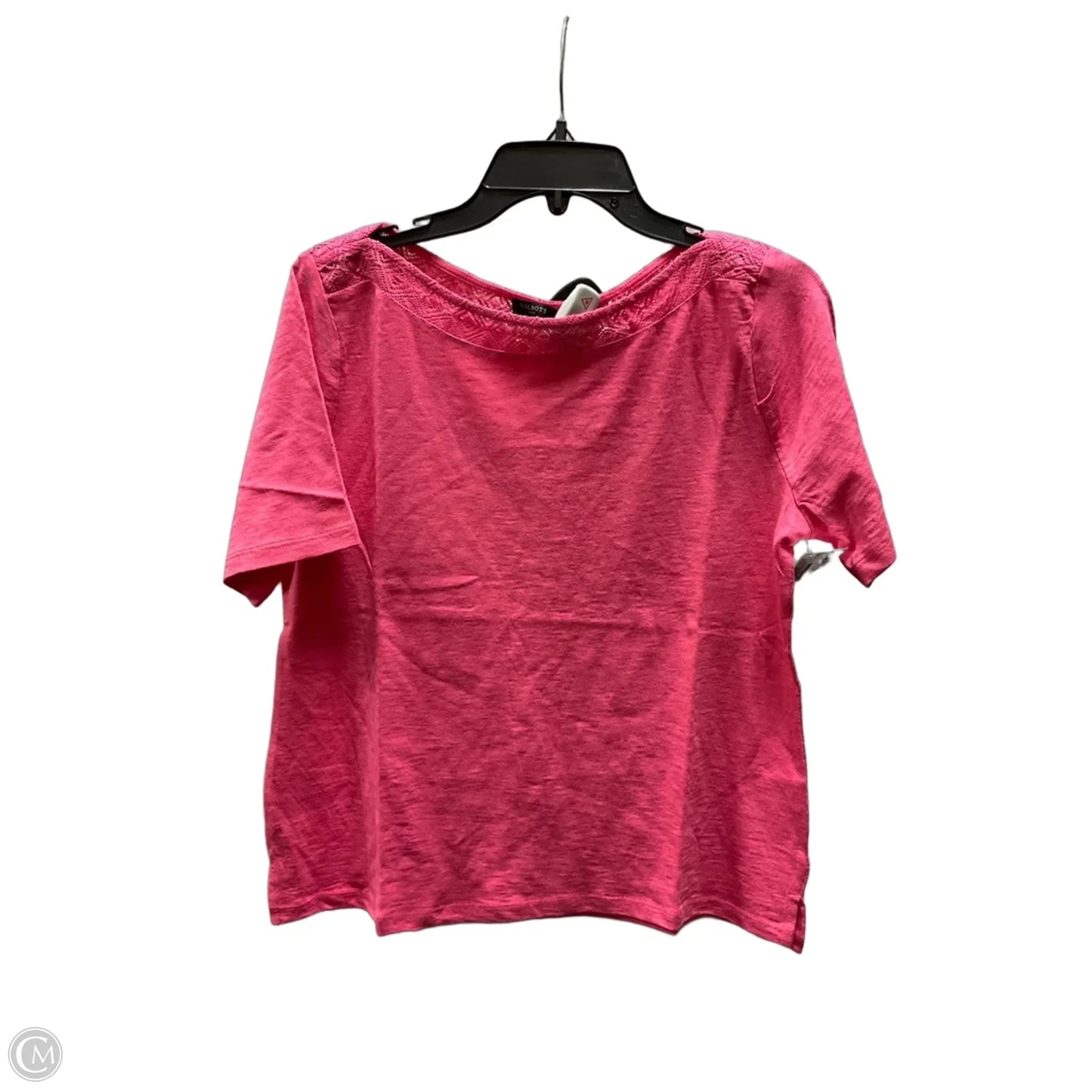 Top Short Sleeve By Talbots In Pink, Size: L
