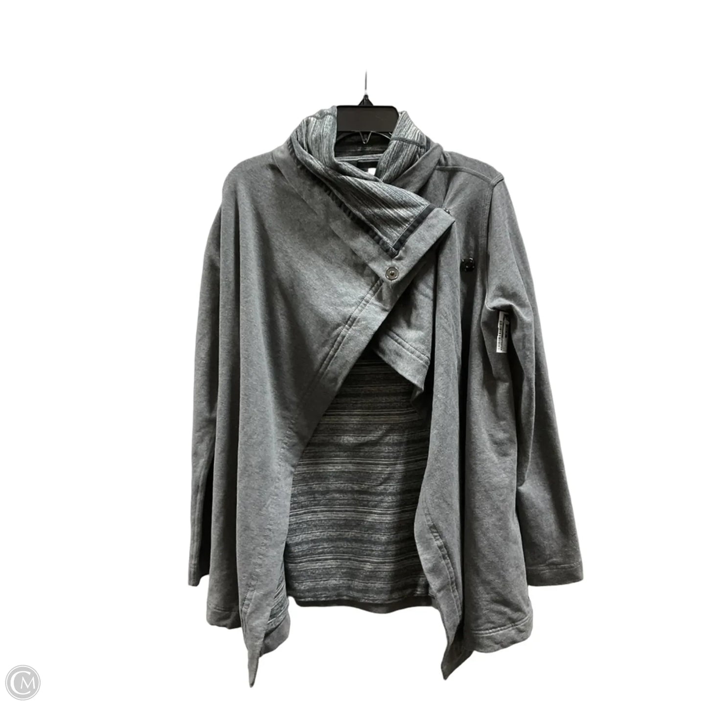 Athletic Jacket By Lululemon In Grey, Size: 6