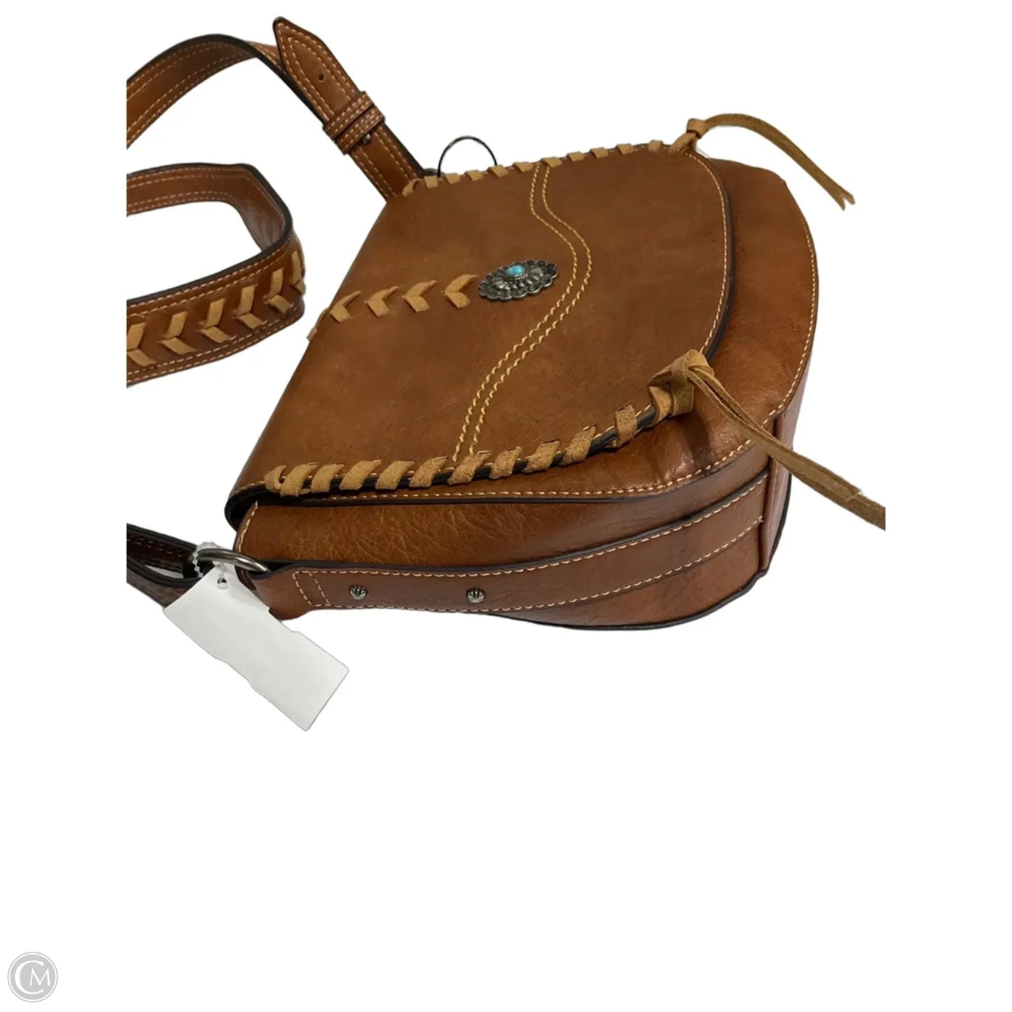 Handbag By Justin, Size: Medium