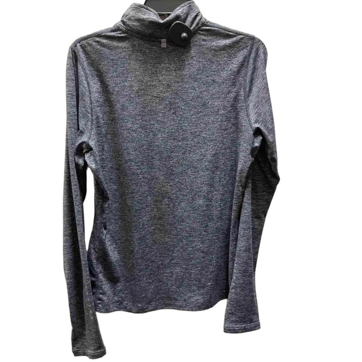 Athletic Top Long Sleeve Collar By Nike In Blue, Size: M