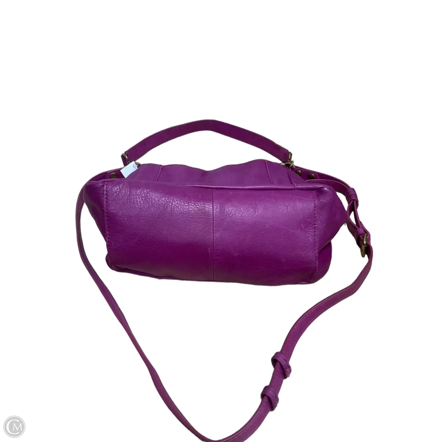Handbag Leather By Cmf, Size: Medium