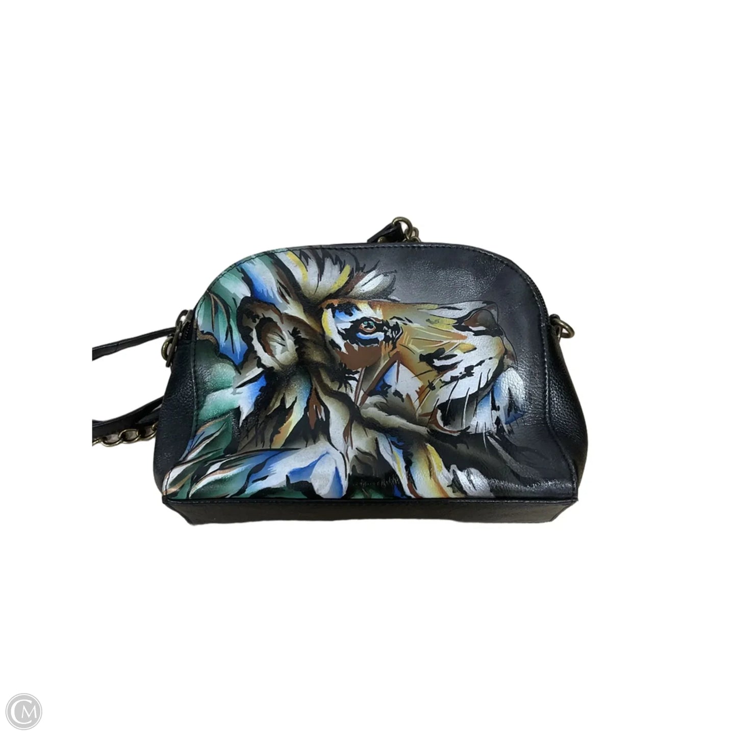 Handbag Leather By Anuschka, Size: Small