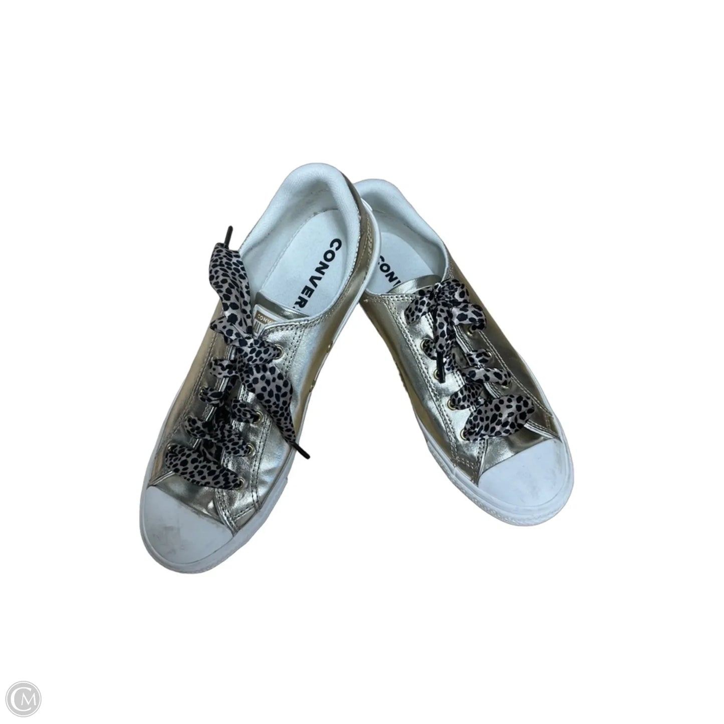 Shoes Athletic By Converse In Gold & White, Size: 7