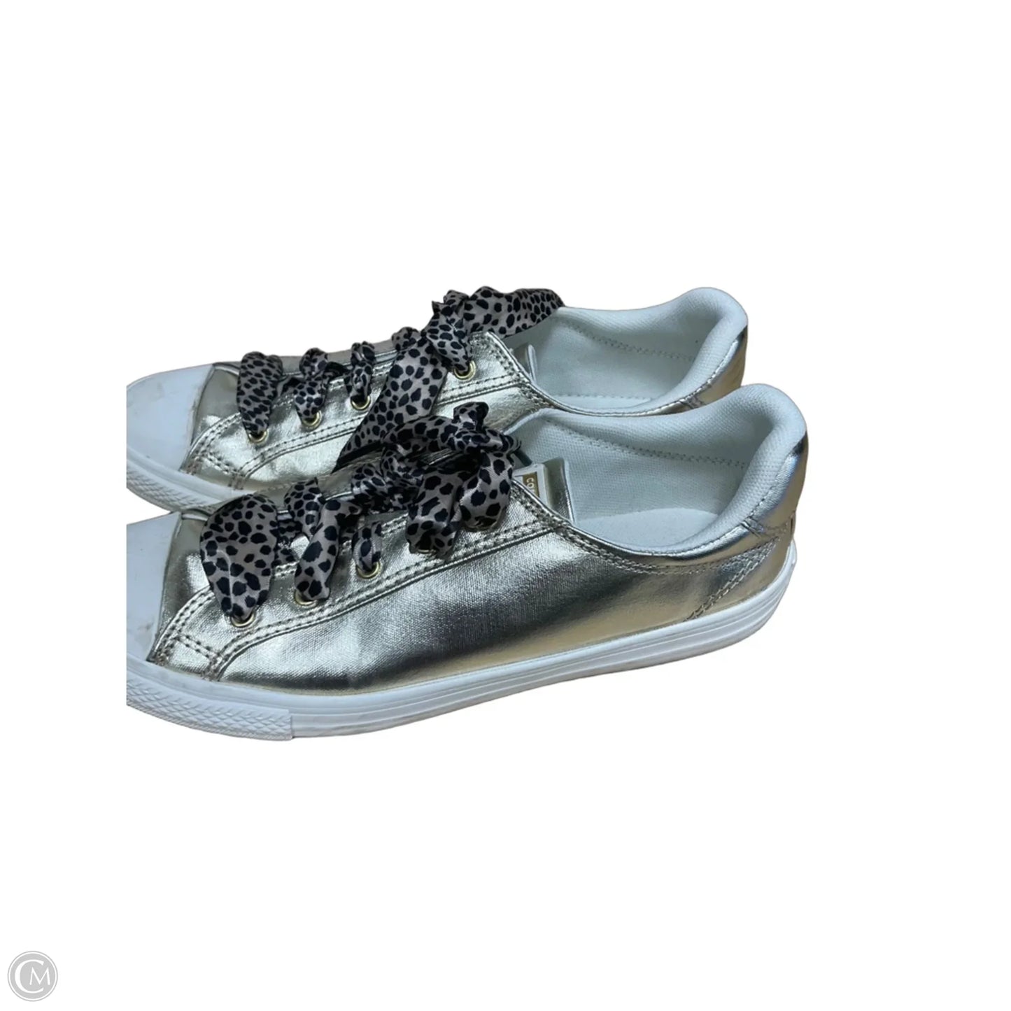 Shoes Athletic By Converse In Gold & White, Size: 7