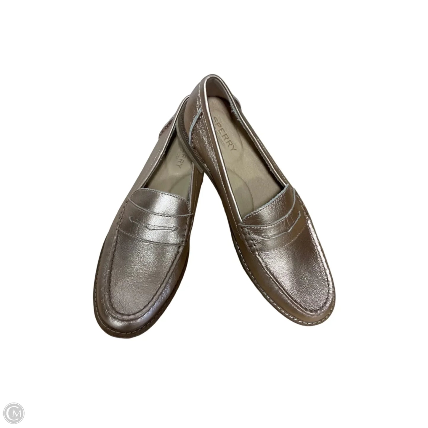 Shoes Flats By Sperry In Gold, Size: 8