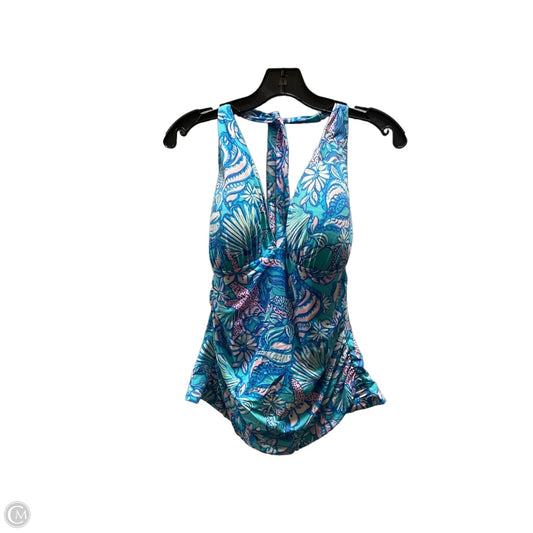Swimsuit Top By Lilly Pulitzer In Blue & Pink, Size: 16