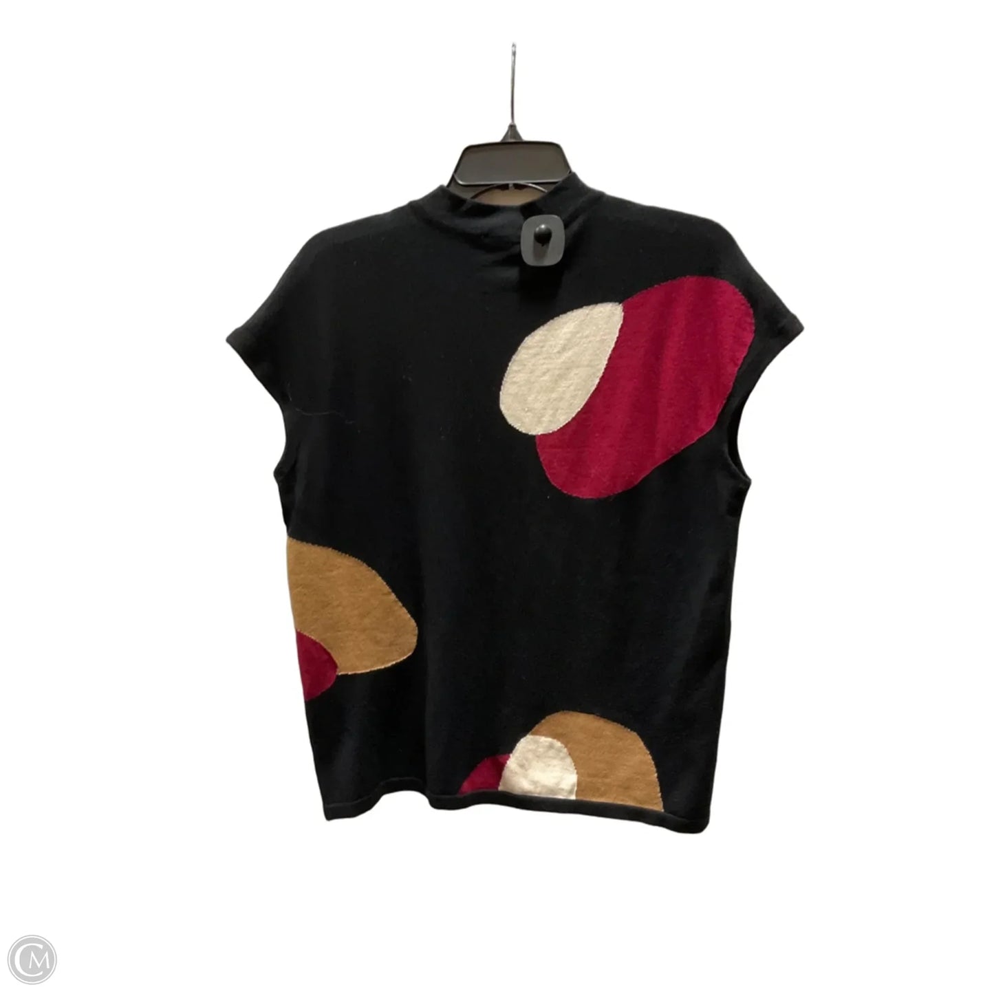 Top Short Sleeve By Chicos In Black & Red, Size: M