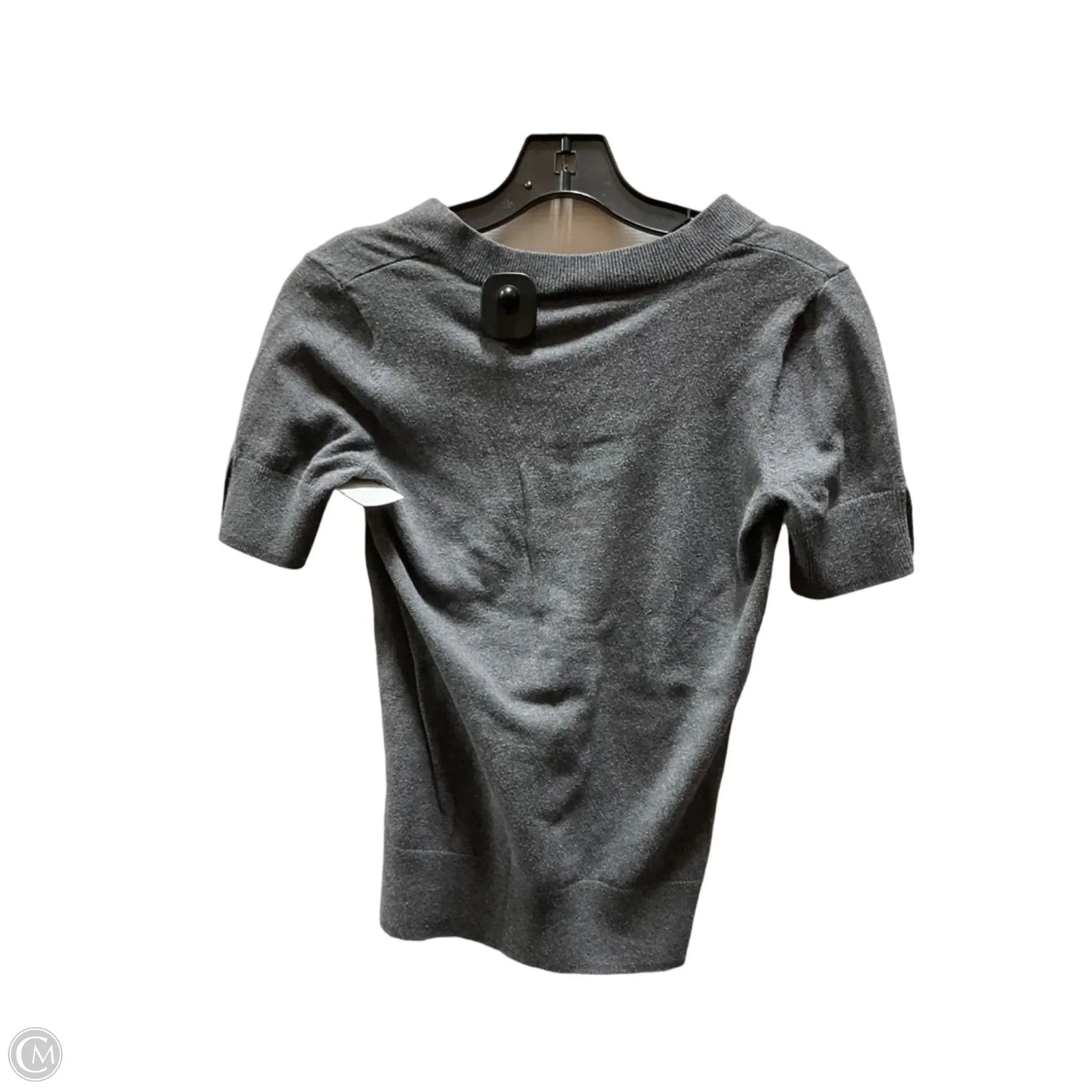 Top Short Sleeve By Ann Taylor In Grey, Size: S