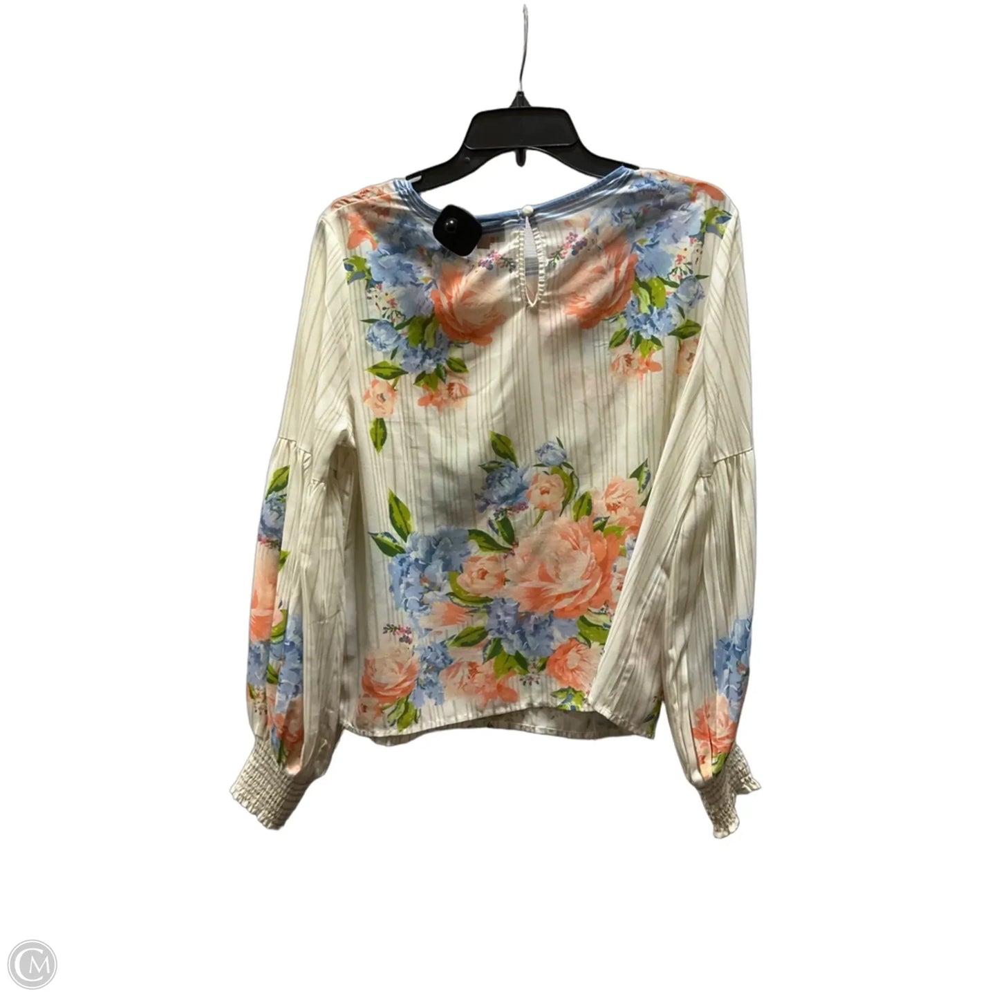 Top 3/4 Sleeve By Vici In Floral Print, Size: Xl