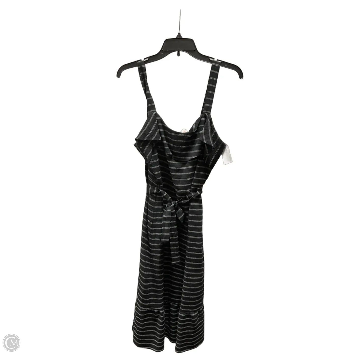 Dress Casual Midi By Banana Republic In Striped Pattern, Size: 10