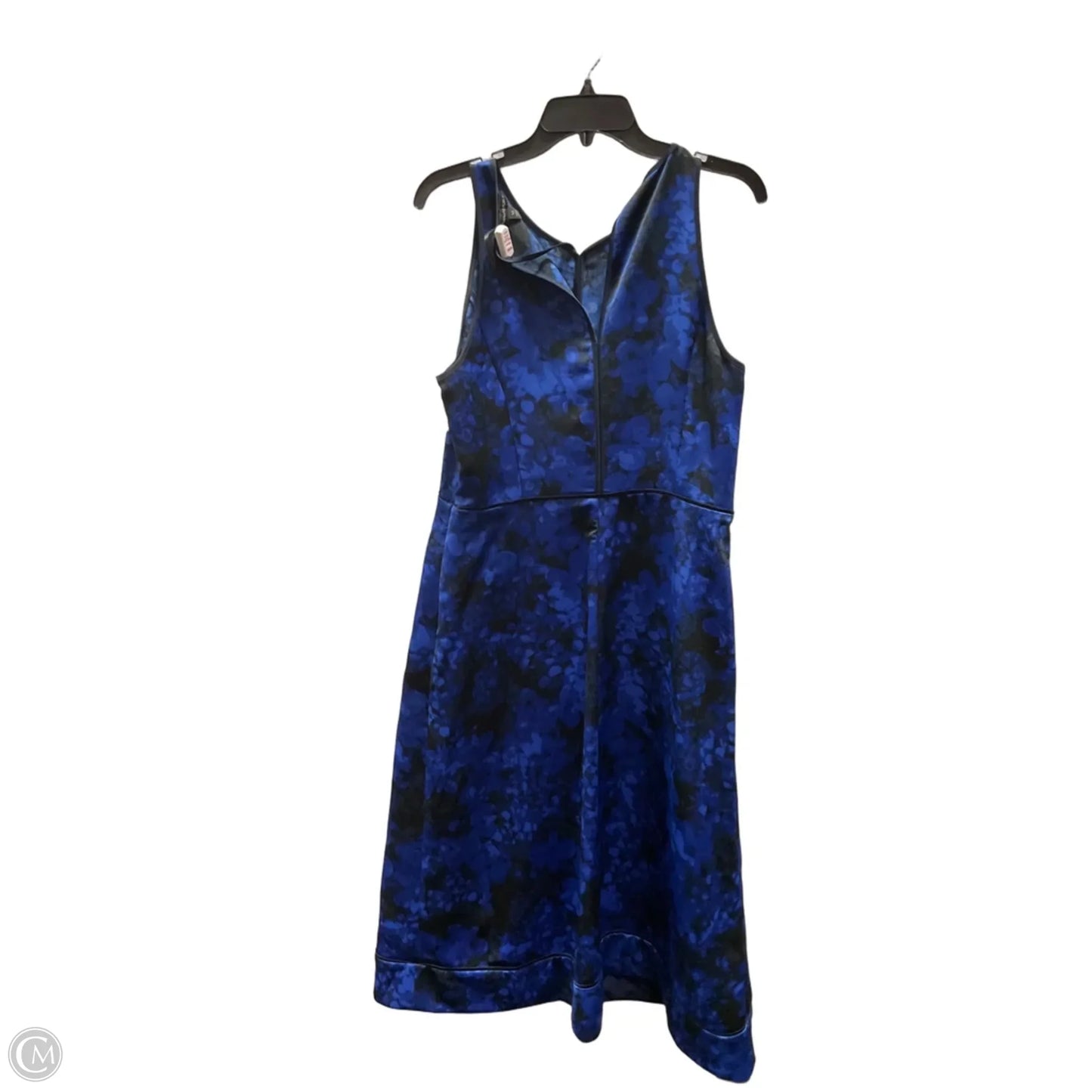 Dress Casual Maxi By Banana Republic In Black & Blue, Size: 10