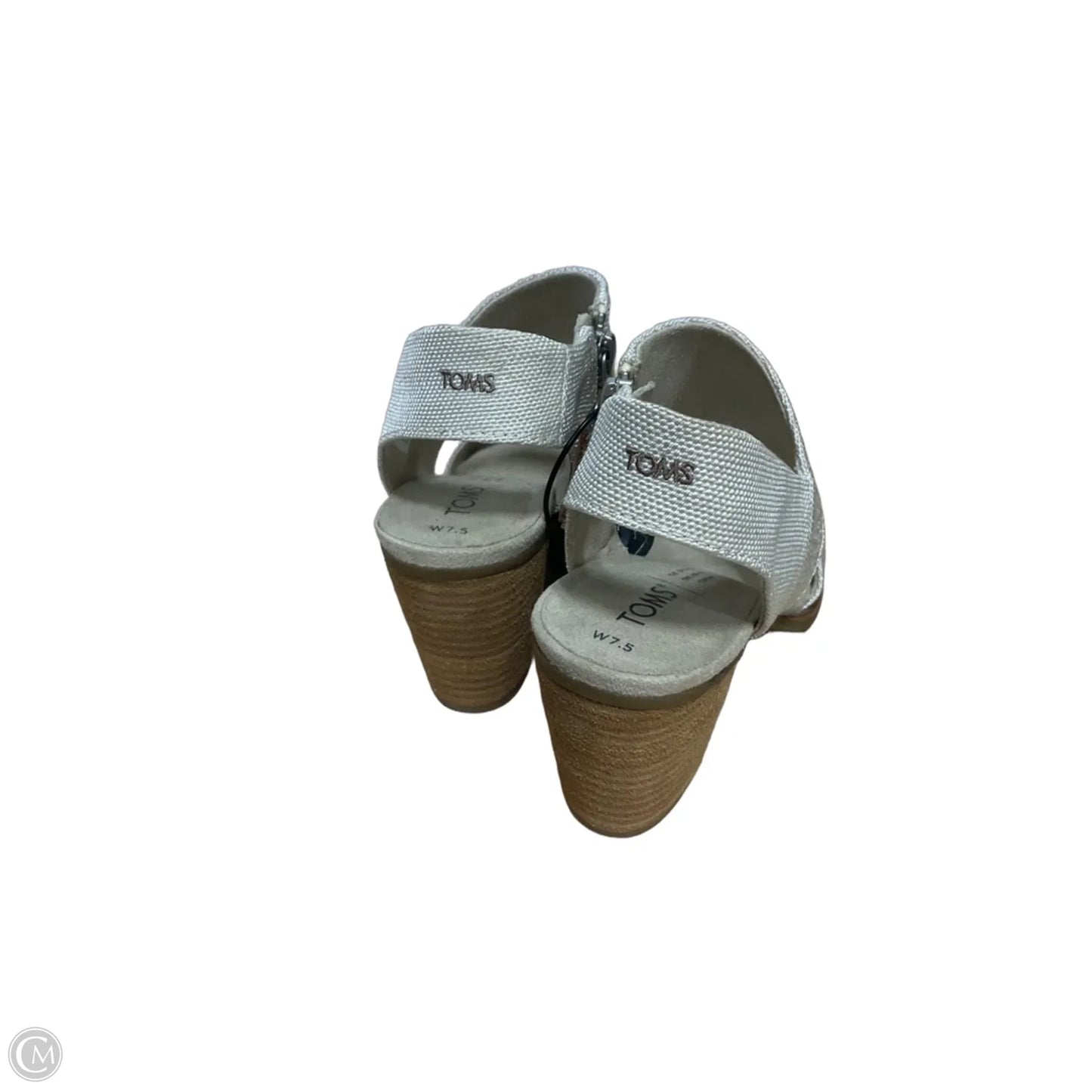Shoes Heels Block By Toms In Cream, Size: 7.5