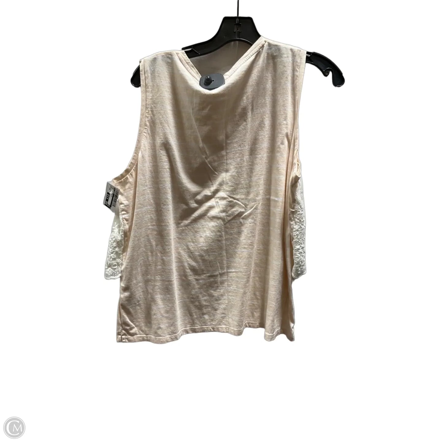 Top Sleeveless By J. Crew In Pink & White, Size: Xxl