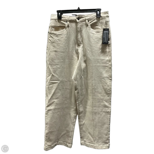 Jeans Wide Leg By Kenneth Cole In Cream, Size: 8