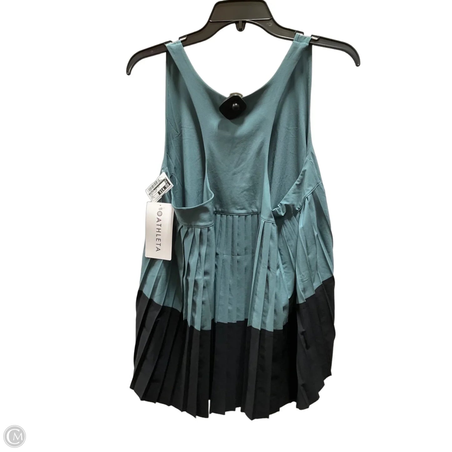 Athletic Tank Top By Athleta In Black & Green, Size: L