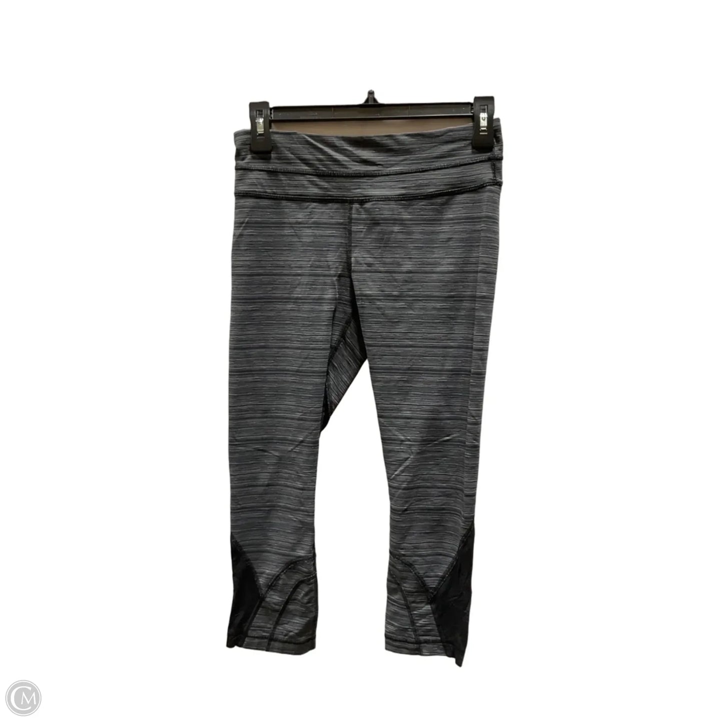 Athletic Leggings By Lululemon In Black & Grey, Size: 6