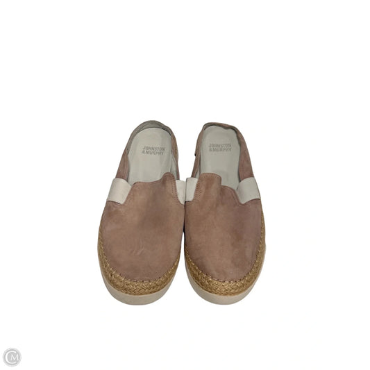 Shoes Flats By Johnston & Murphy In Pink & White, Size: 9