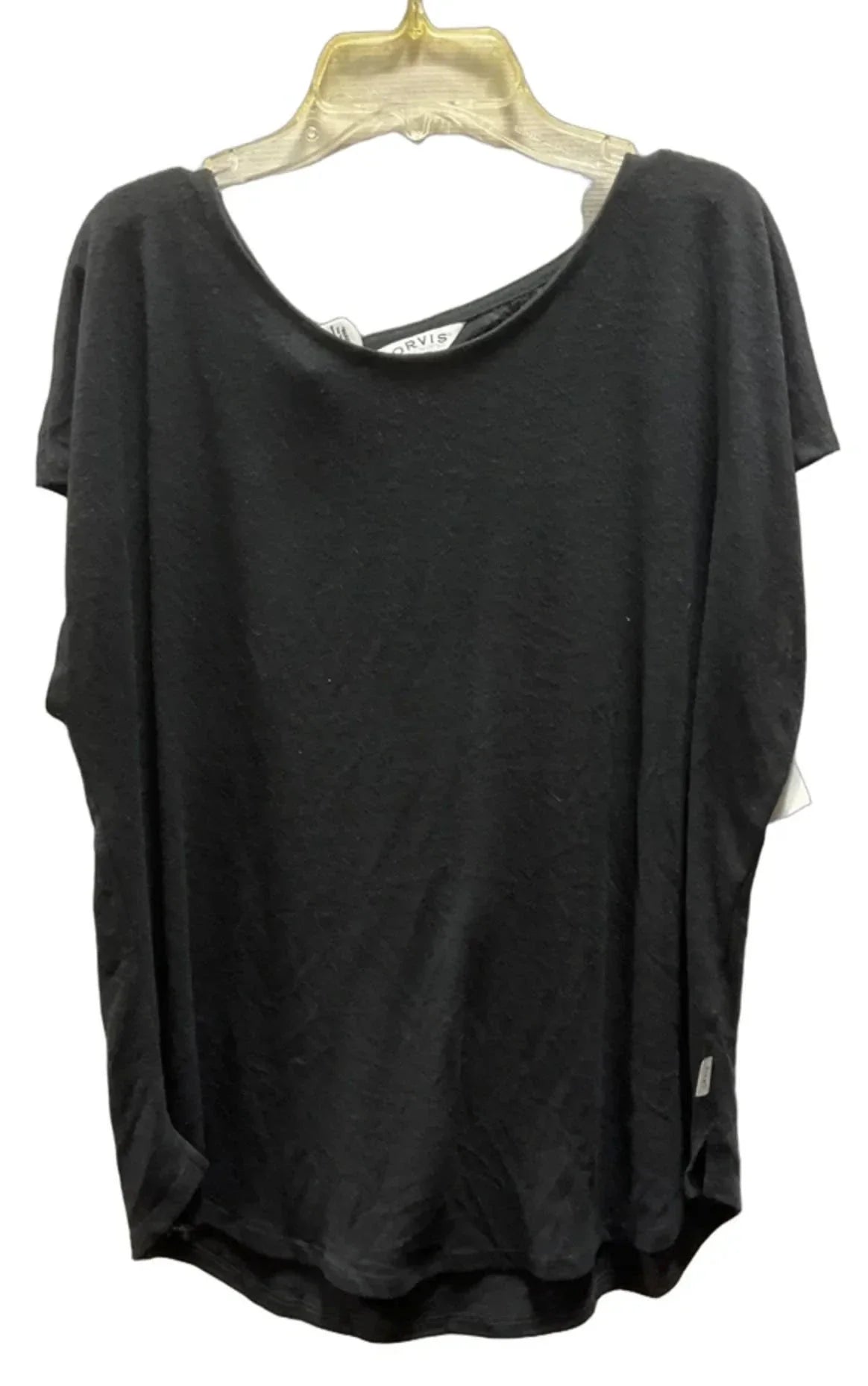 Top Short Sleeve By Orvis In Black, Size: L