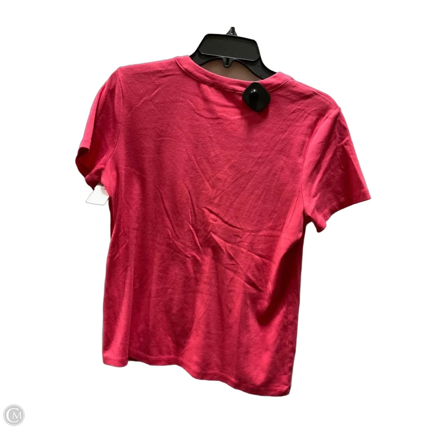 Top Short Sleeve By Calvin Klein In Pink, Size: M
