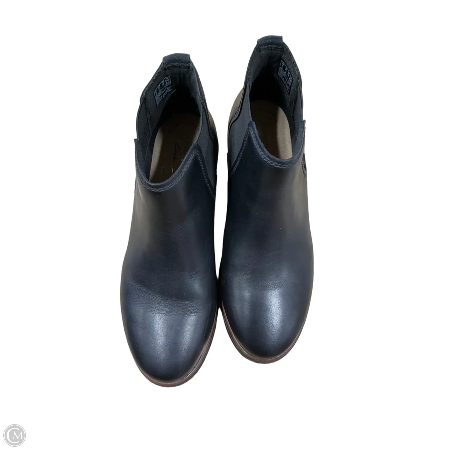 Boots Ankle Flats By Clarks In Black, Size: 7.5