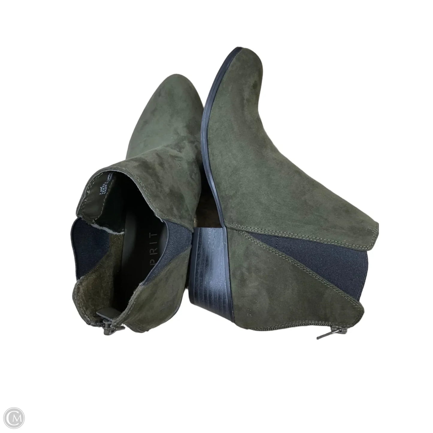Boots Ankle Flats By Esprit In Green, Size: 7.5