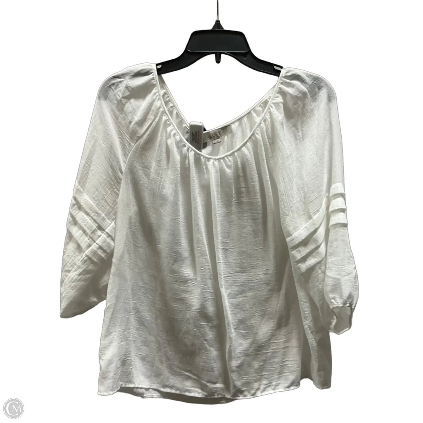 Top Short Sleeve By Vince Camuto In White, Size: S