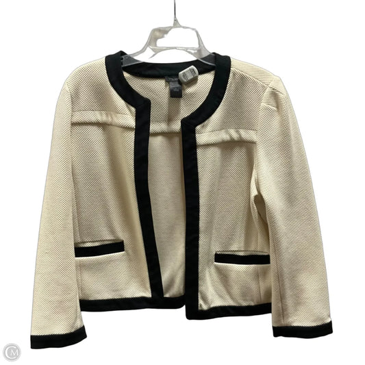 Blazer By Ann Taylor In Black & Cream, Size: L