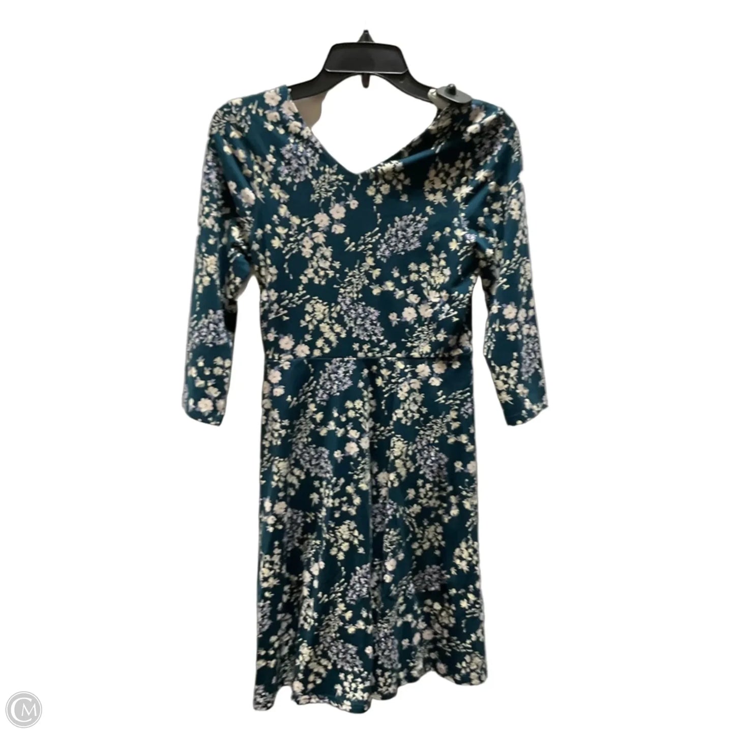 Dress Casual Midi By Pact In Green & White, Size: Xs