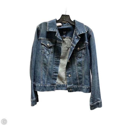 Jacket Denim By Gap In Blue, Size: M