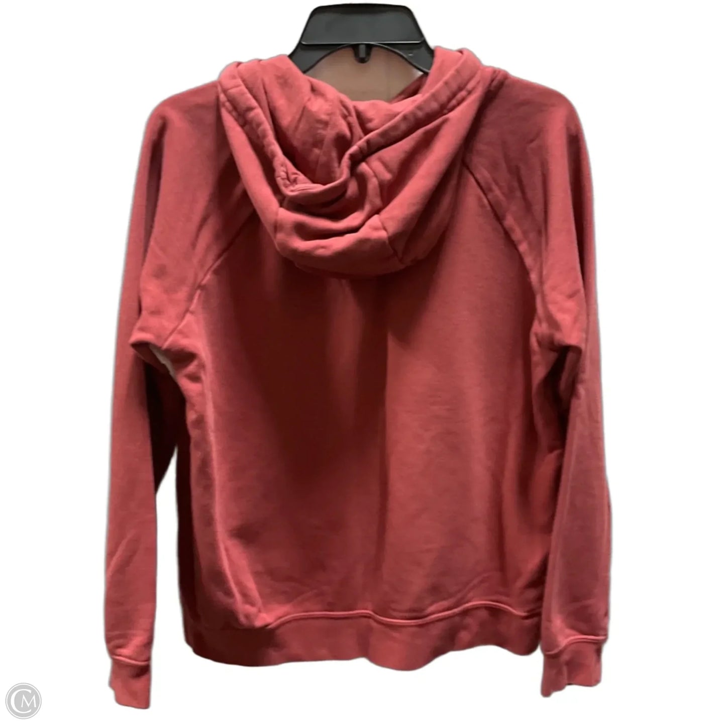 Athletic Sweatshirt Hoodie By Nike In Red, Size: M
