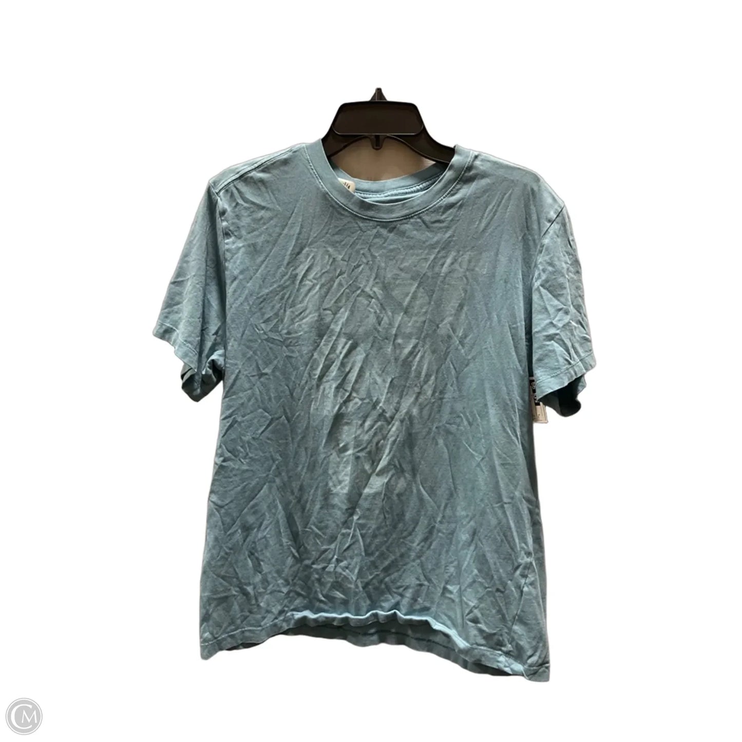 Athletic Top Short Sleeve By Nike In Blue, Size: L