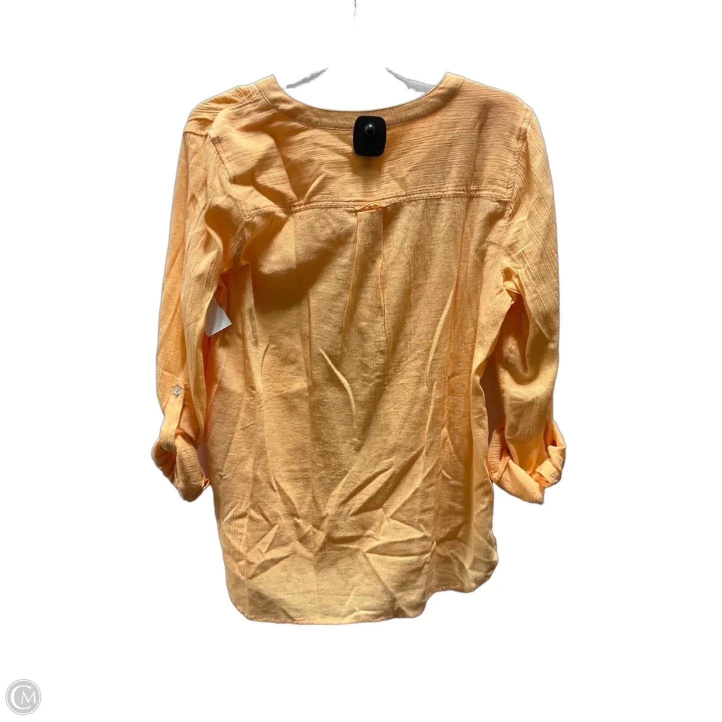 Top 3/4 Sleeve By Talbots In Orange, Size: M