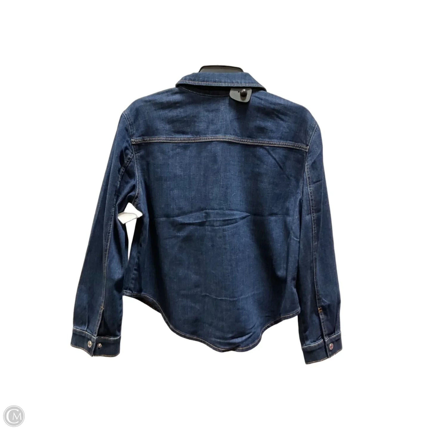 Jacket Denim By Chicos In Blue, Size: M